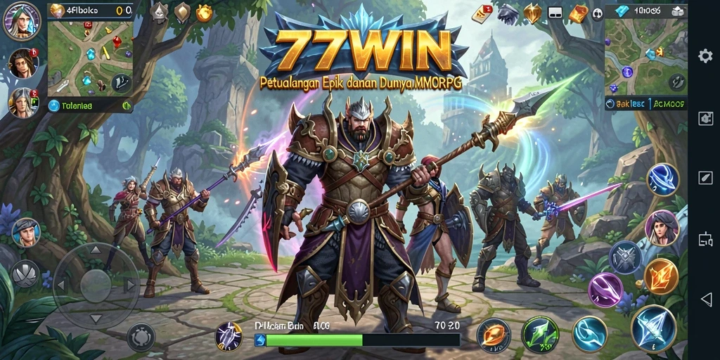 Gameplay epik dan interaksi multiplayer dalam dunia 77WIN.
