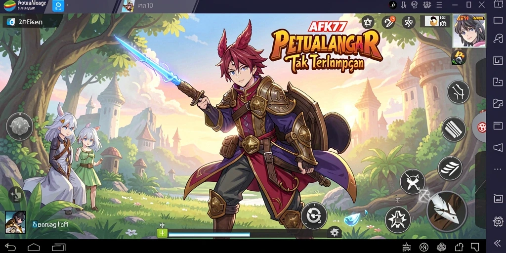 Menampilkan karakter anime dalam pertarungan seru dari AFK77.