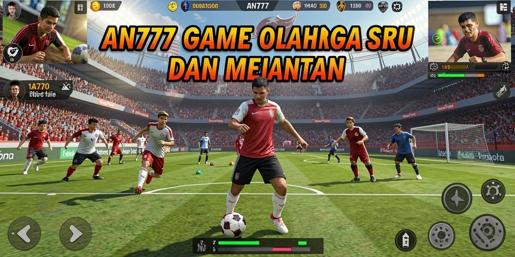 Screenshot gameplay AN777 menampilkan aksi seru dalam pertandingan olahraga.