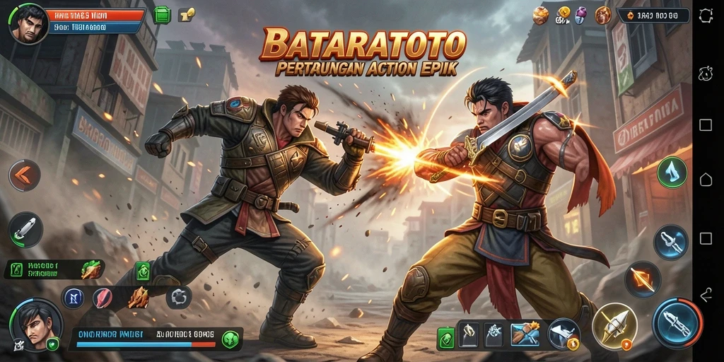 Tangkapan layar gameplay BATARATOTO yang penuh aksi dan ketegangan.