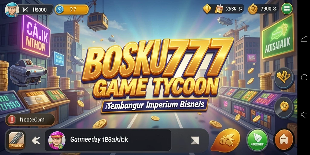 Screenshot utama BOSKU777 menampilkan gameplay Tycoon yang menarik.