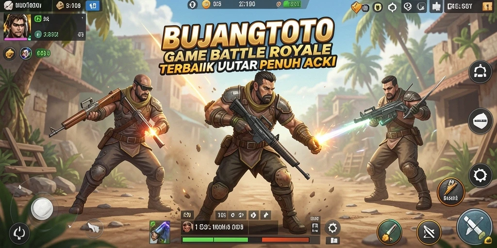 Gameplay seru di arena pertempuran BUJANGTOTO yang mendebarkan.