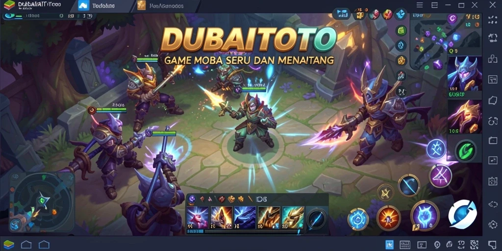 Tampilan gameplay DUBAITOTO yang penuh aksi dan strategi.