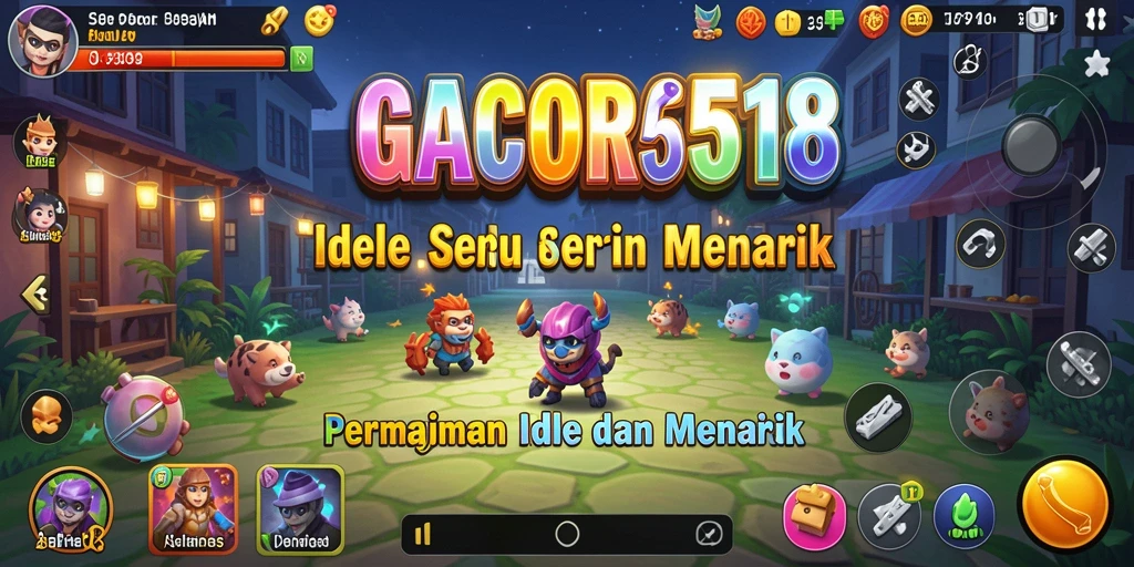 Screenshot menunjukkan gameplay seru GACOR518 dengan karakter yang beraksi.
