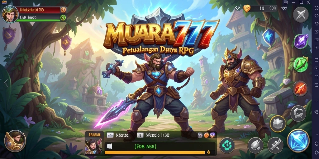 Tangkapan layar menunjukkan pertarungan epik dalam dunia RPG yang menakjubkan.