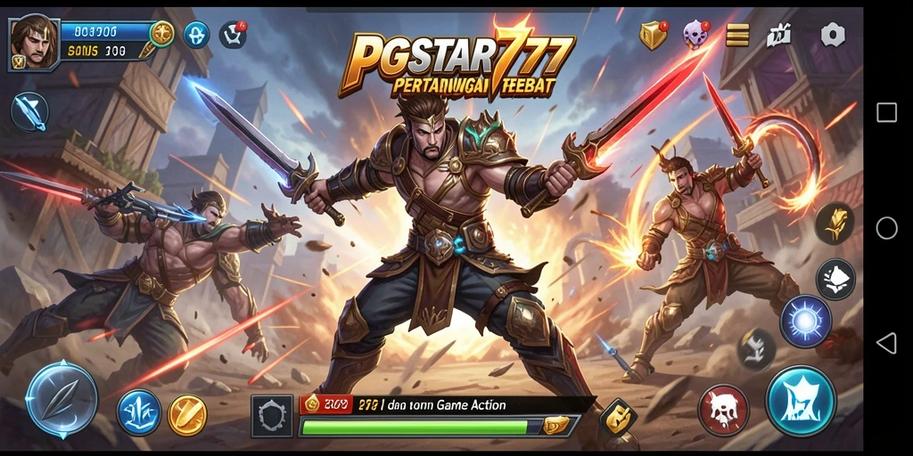Gameplay intens di PGSTAR777 dengan karakter bertarung.