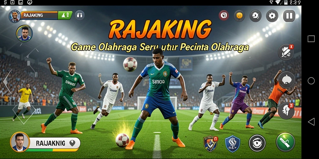 Tampilan gameplay RAJAKING yang dinamis dan menarik.
