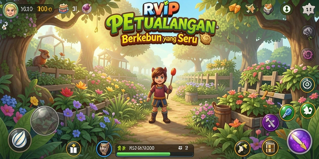 Gameplay menarik RVIP dengan pertanian yang menawan.