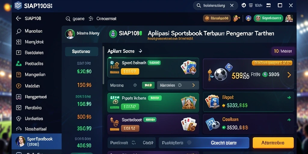 Tampilan menarik dari gameplay SIAP108 dengan berbagai pilihan taruhan.