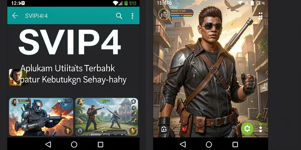 Screenshot utama SVIP4 menampilkan antarmuka aplikasi utilitas yang modern.