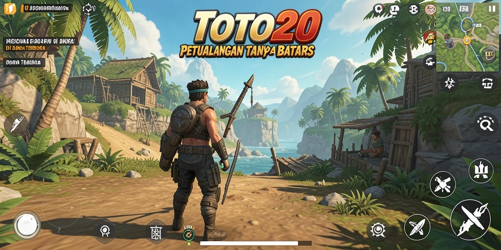 Gameplay TOTO20 menampilkan dunia terbuka yang luas dan interaktif.